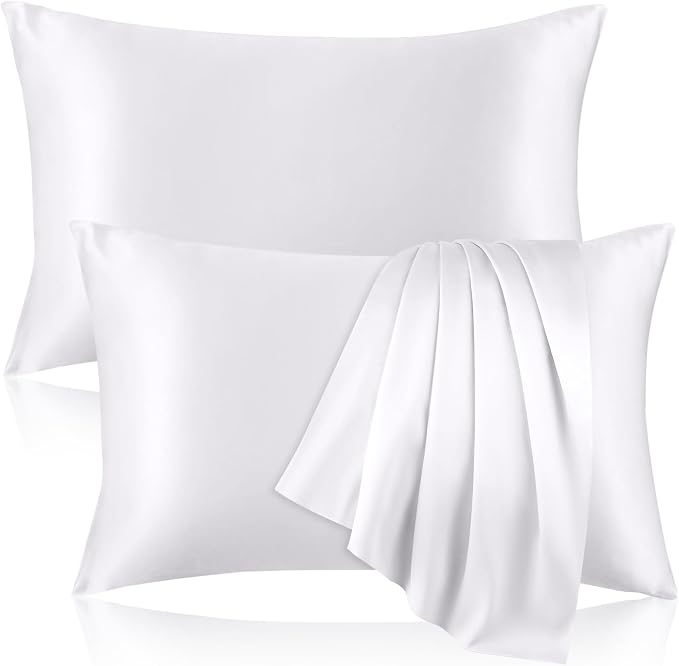 100% Pure Silk Pillowcase for Hair and Skin, Both Sides Mulberry Silk by Unknown