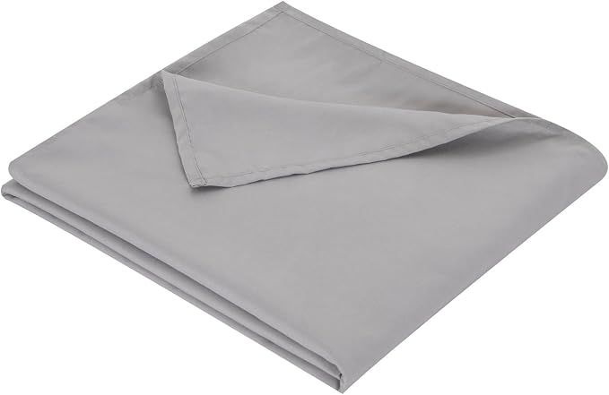 Twin Flat Sheet Only，66x96Inch Light Gray by Hotella