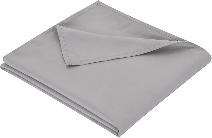 Full Flat Sheet Only， 80x96Inch Light Gray by Hotella