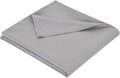 King Flat Sheet Only， 108x102Inch Light Gray by Hotella