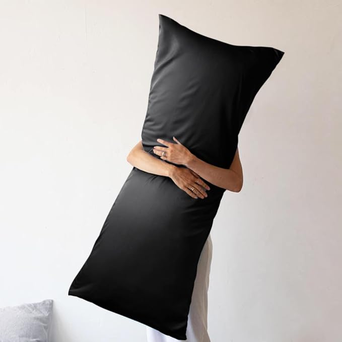 WishSmile Body Cooling Pillowcase Long Pillow Case Breathable Cool Silky Soft - Image 5