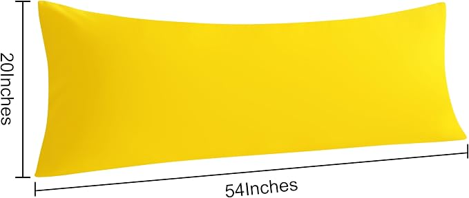 NTBAY Body Pillow Cases Set, 2 Pack Brushed Microfiber 20x54 Inches, Stain - Image 3