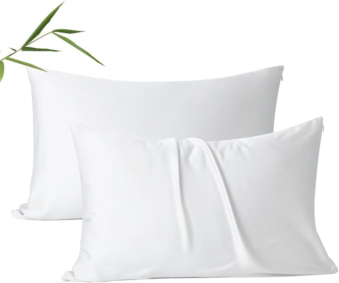 4 Pack Cooling Pillow Cases, Viscose Derived from Bamboo Pillow Protectors by ShunjieHome