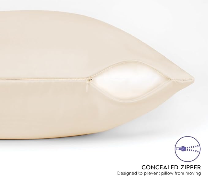 Silk Pillowcase for Hair and Skin, Soft Breathable Smooth Cooling Mulberry Silk - Image 3