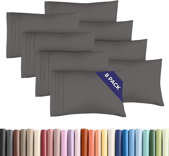 Standard Pillow Cases Set of 8 by CGKUnlimited