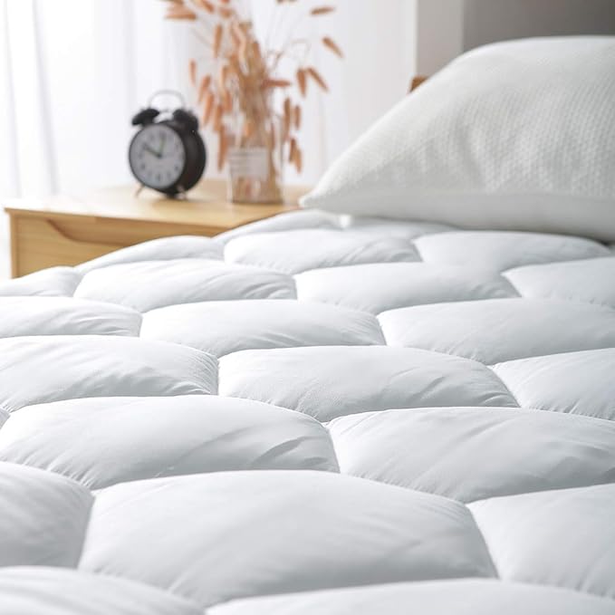 Favorland Twin XL Mattress Pad, 8-21" Deep Pocket Protector Ultra Soft Quilted - Image 3