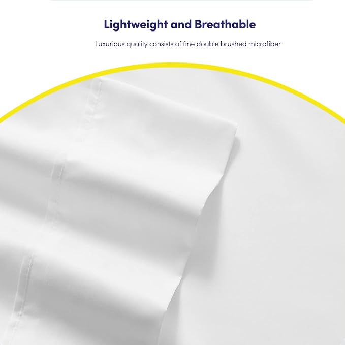 Queen Sheets White - Image 6