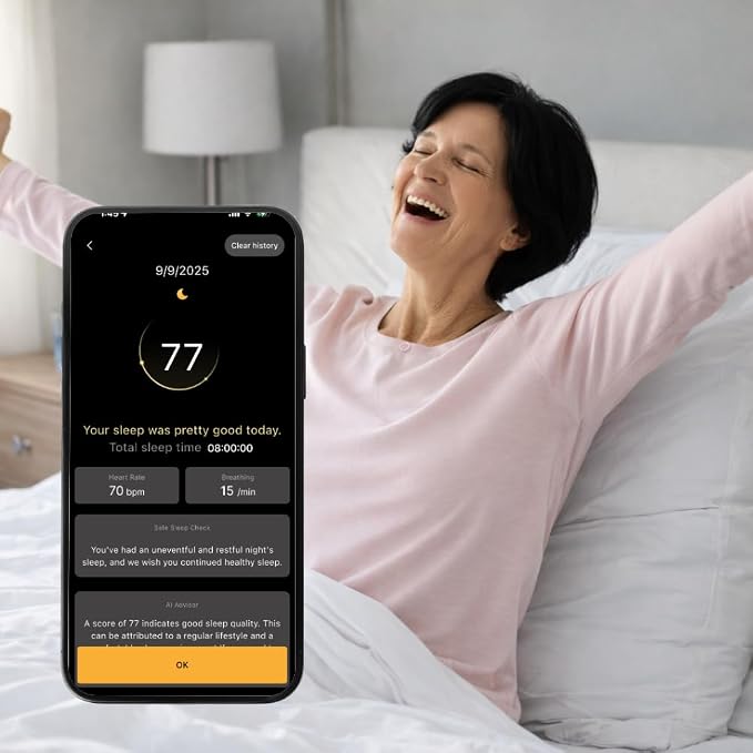 JUST ON Smart Sleep Tracker – Non-Wearable Sleep Monitor - Image 5