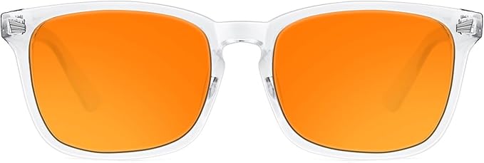 TIJN Blue Light Blocking Glasses Dual AR Coatings Amber Orange Lens by TIJN