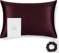 Queen Silk Pillowcase and Random Color Silk Scrunchie Gift Set ALASKA BEAR by ALASKABEAR