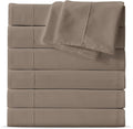 Maple&Stone Full Flat Sheet 6 Pack, Premium Soft & Breathable, Brushed by MapleStone