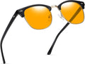 Blue Light Blocking Glasses Vintage Half Frame UV Clear Lens Anti Eyestrain by AOMASTE