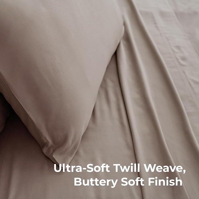 Cariloha Classic 2-Piece Twill Pillowcase Set | Beach Linen | Standard | - Image 2