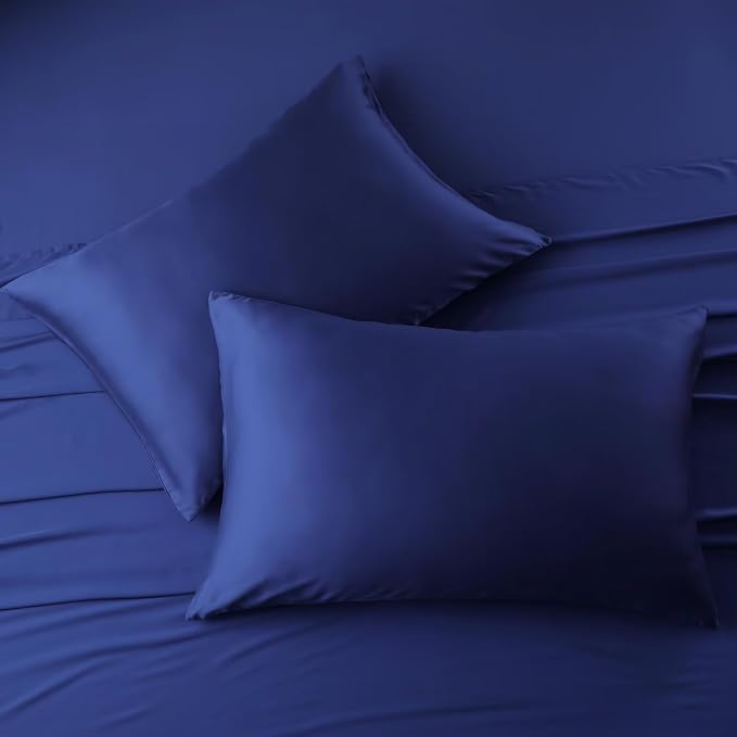 4 Pack Cooling Pillow Cases, Viscose Derived from Bamboo Pillow Protectors - Image 7