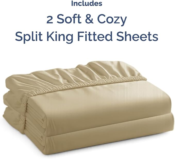 Split King Fitted Bed Sheet - Image 4