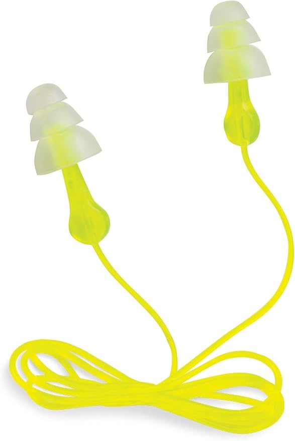 Peltor Sport Tri-Flange Corded Reusable Earplugs, 3 Pair, Noise Reduction - Image 2