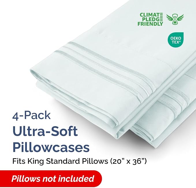 King Standard Pillow Cases Set of 4 - Image 2