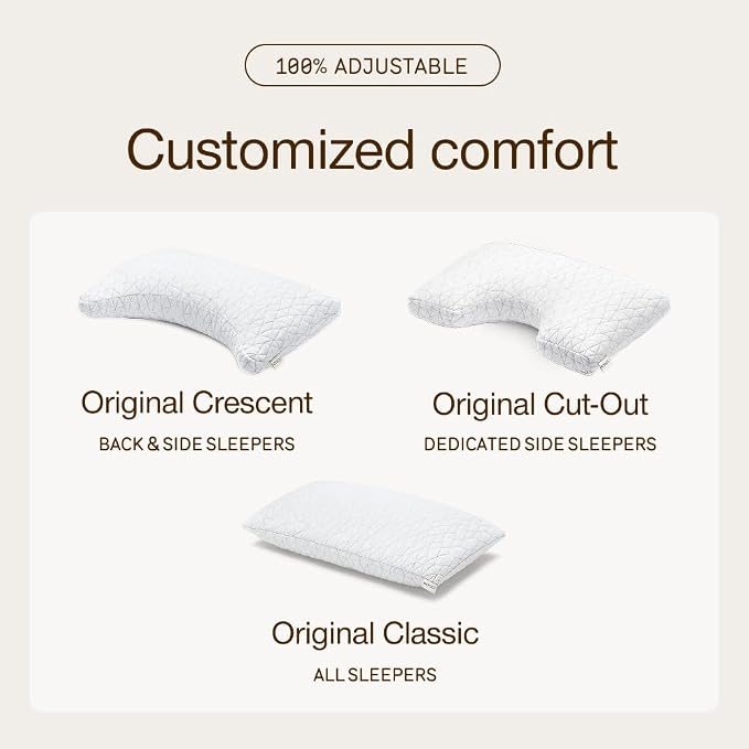 Coop Home Goods Original Adjustable Pillow, Queen Size Bed Pillows - Image 9