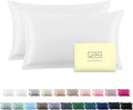 Silk Pillow Cases 2 Pack, Soft Breathable and Sliky Standard Size Pillow Cases by Suatien