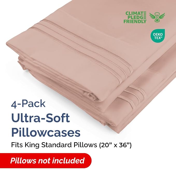 King Standard Pillow Cases Set of 4 - Image 2