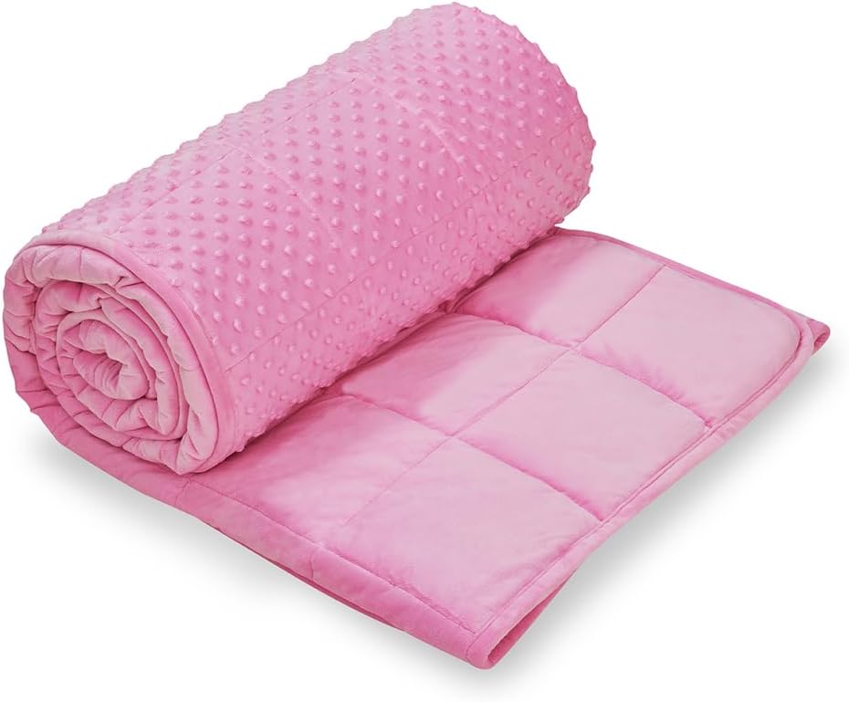 TONGDADA Minky Weighted Blanket | 40''x60'', 7lbs | Cozy and Soft Minky - Image 4