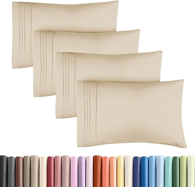 King Standard Pillow Cases Set of 4 by CGKUnlimited