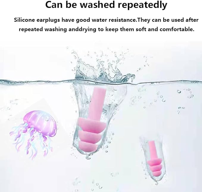 Ear Plugs, Reusable Earplugs for Sleeping Noise Cancelling – Super Soft - Image 4