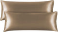 BEDELITE Satin Body Pillow Cover 2 Pack, Super Soft and Cooling Body Pillow by BEDELITE