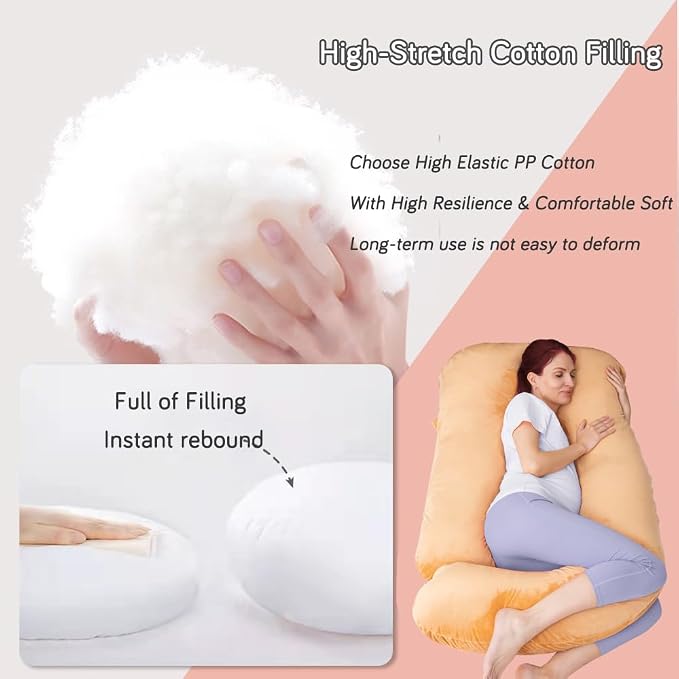 60 Inch Pregnancy Pillow for Sleeping, Extra Large U Shaped Body Pillow - Image 5