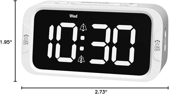 Odokee Digital Dual Alarm Clock - Image 9
