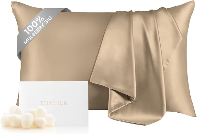 THXSILK 100% Mulberry Silk Pillowcase by THXSILK