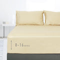 Sunflower Full Fitted Sheet, 1-Piece Deep Pocket Fitted Bottom Sheet 16" by SunflowerHometexUS