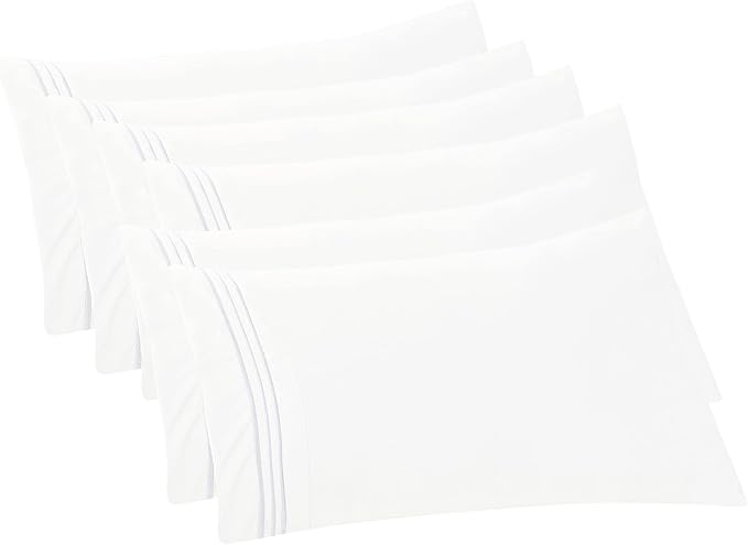 Elegant Comfort 6-PACK Solid Pillowcases 1500 Premium Hotel Quality Microfiber by ELEGANTCOMFORT