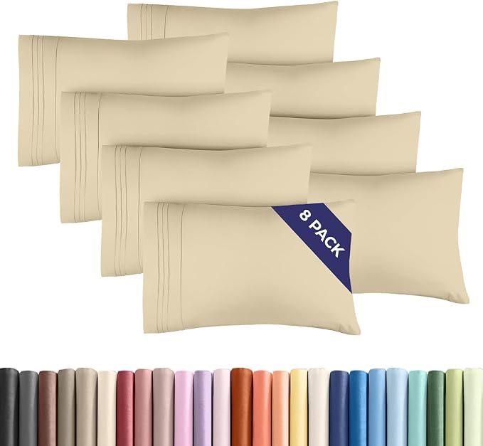 Standard Pillow Cases Set of 8 by CGKUnlimited