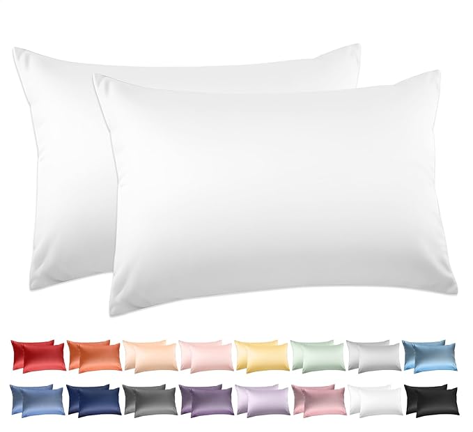 Deep Dream 100% Cotton Pillow Cases Standard Size Set of 2, 600 Thread Count by DeepDream