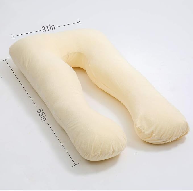 MOON PINE Pregnancy Pillow, U Shaped Full Body Pillow - Image 3