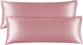 BEDELITE Satin Body Pillow Cover 2 Pack, Super Soft and Cooling Body Pillow by BEDELITE