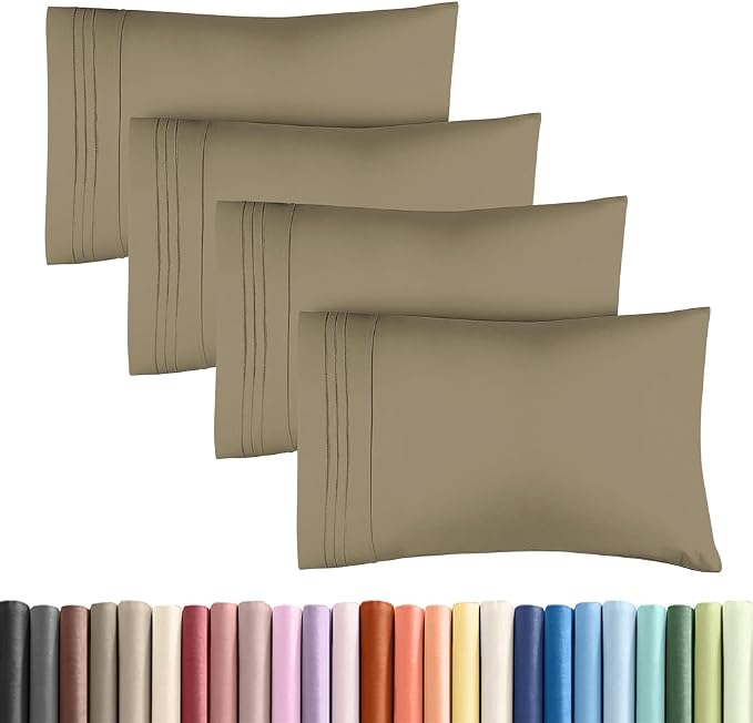 King Standard Pillow Cases Set of 4 by CGKUnlimited