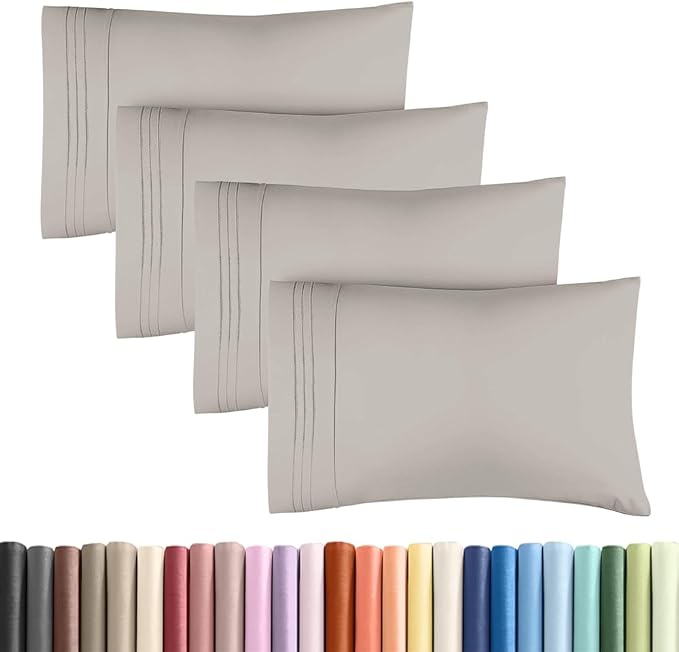 Standard Pillow Cases Set of 4 by CGKUnlimited