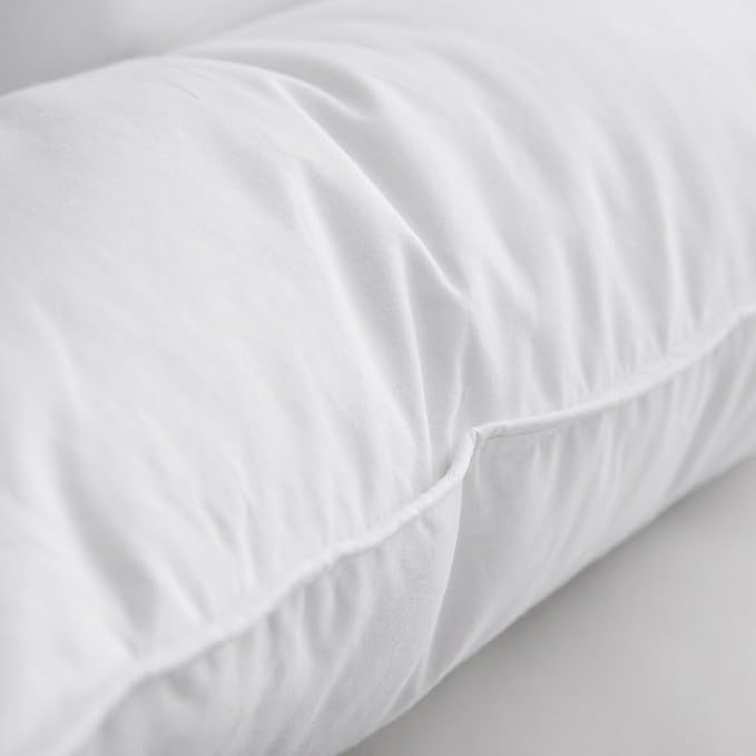 Luxury Feathers Down Pillows Standard Size Set of 2, Hotel Quality Fluffy Bed - Image 7