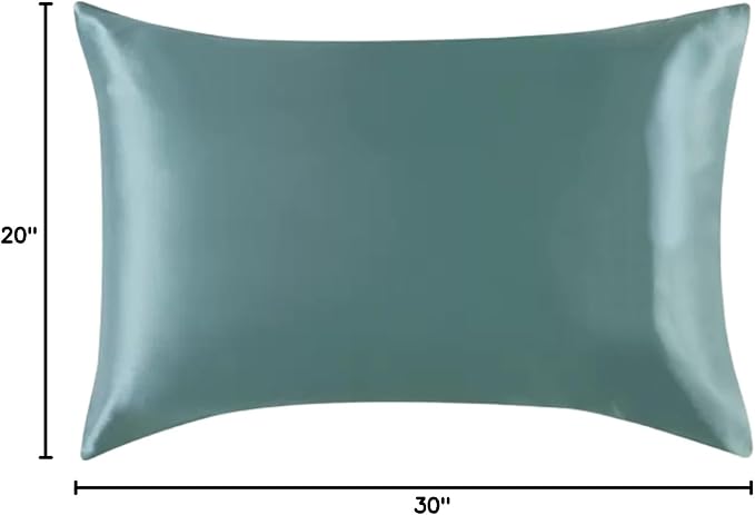 Teal Silk Pillow Cases Queen Made in USA, 100% Mulberry Silk Pillowcase - Image 8