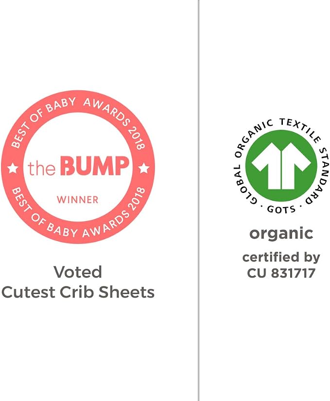 Burt's Bees Baby Essential Organic Cotton Fitted Crib Sheet, Breathable - Image 6