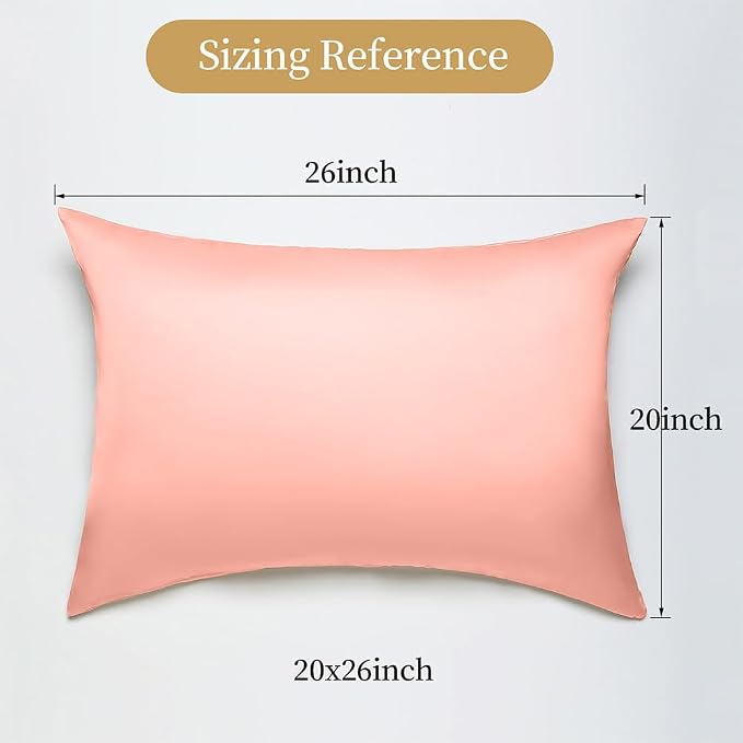 Mulberry Silk Pillowcase for Hair and Skin Standard Size 20"X 26" - Image 2