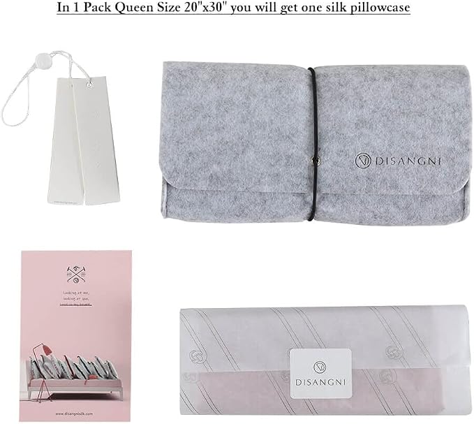 DISANGNI 100% Natural Mulberry Silk Pillow case - Image 3