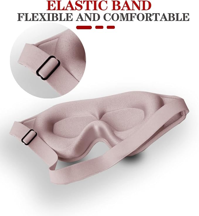 Sleep Mask, 3D Deep Contoured Eye Covers - Image 4