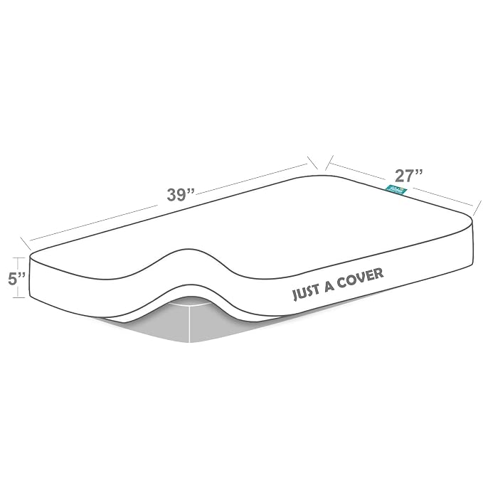 Pack and Play Mattress Pad Waterproof, Pack and Play Sheets Quilted- 39" x 27" - Image 4