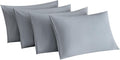 MINIPANDA Light Grey Pillow Cases Set of 4 Queen Size by Unknown