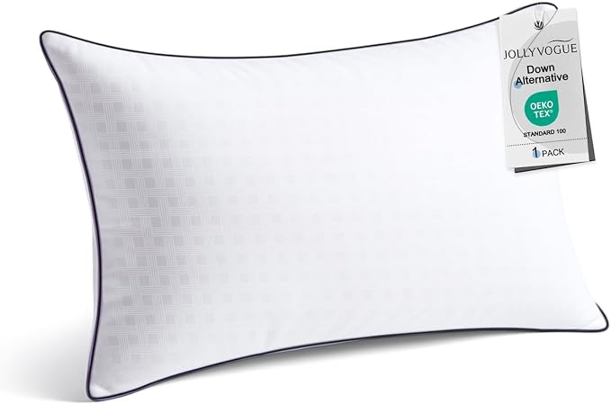 JOLLYVOGUE King Size Bed Pillow 1-Pack, Single Pillow by JOLLYVOGUE