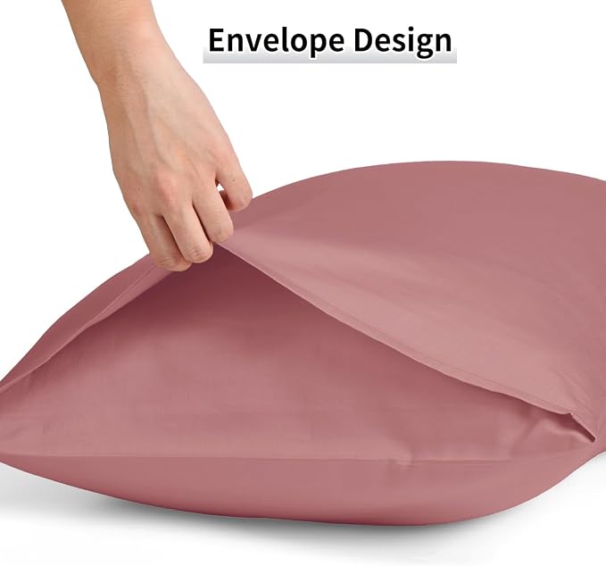Warmstar Cotton Pillow Cases Queen Size Set of 2, 600 Thread Count Pillowcases - Image 5