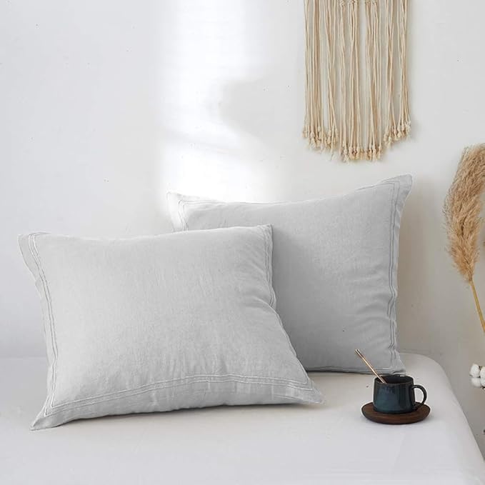 Simple&Opulence 100% French Linen Euro Shams by SimpleOpulence